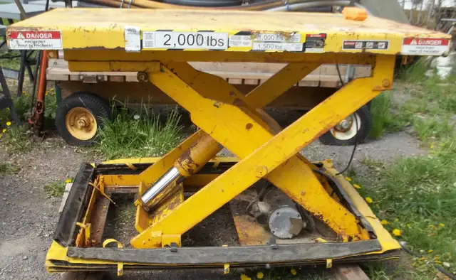 110 Volt 2000 lbs Hydraulic Scissor Lift.Made in Canada