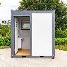 Toilettes extérieures avec douche