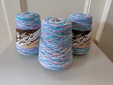 3 Full Cones of Yarn