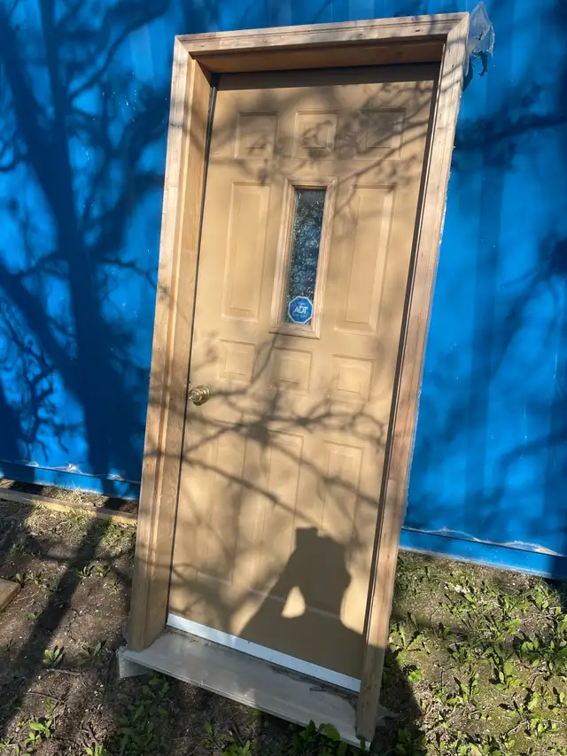 Exterior door and frame