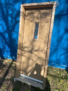 Exterior door and frame