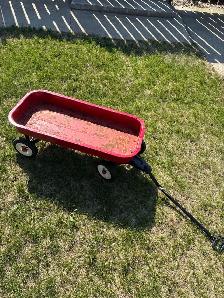 Vintage 1960’s Red Pull Wagon - Metal - Photo 4