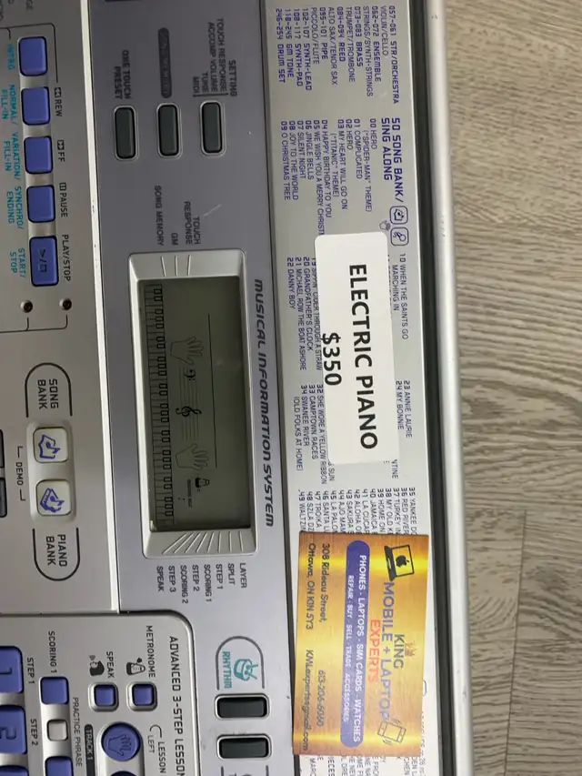 Casio CTK 591 electric piano keyboard