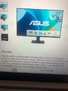 ASUS Eye Care 27' FHD 120Hz 1ms IPS LED Gaming Monitor for sale