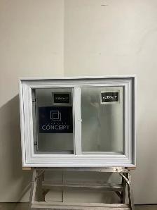 10892CP Fenêtre Coulissante PVC  2 sect 1 ouvr 33 3/4 x 26 1/2