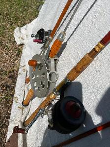 3 antique fishing rods and reels - Photo 7