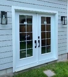 Standard/Custom VINYL SLIDING PATIO DOOR installed COMPLETE - Photo 9