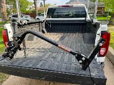 Bicycle carrier-hitch mounted