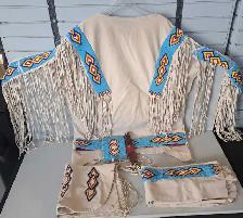 10pc Native Men's Traditional BUCKSKIN (15457998)