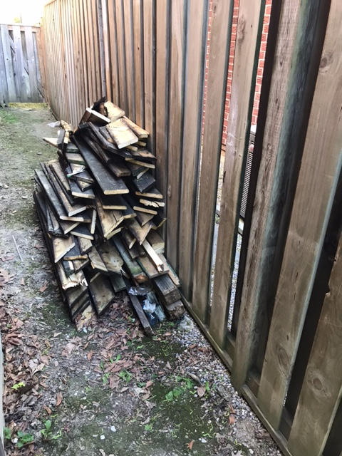 Lumber Hauling: Pick-Up Old Deck Wood (Thornhill)