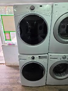 NICE! Whirlpool 27' White Front-Load Stackable Washer & Dryer
