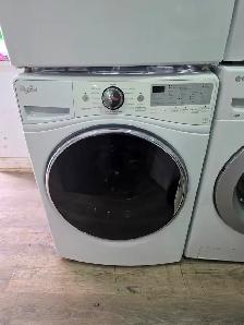 NICE! Whirlpool 27' White Front-Load Stackable Washer & Dryer - Photo 2