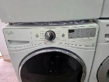 NICE! Whirlpool 27' White Front-Load Stackable Washer & Dryer - Photo 3