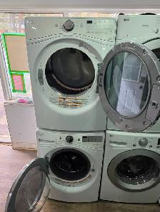 NICE! Whirlpool 27' White Front-Load Stackable Washer & Dryer - Photo 8