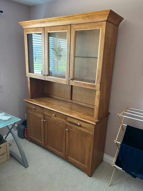 Canadian Made Maple Hutch/Cabinet