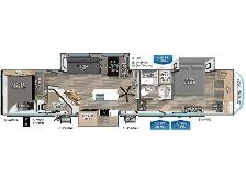 2024 Forest River Arctic Wolf Suite 3770 SUITE BUNKHOUSE TWO BAT - Photo 3