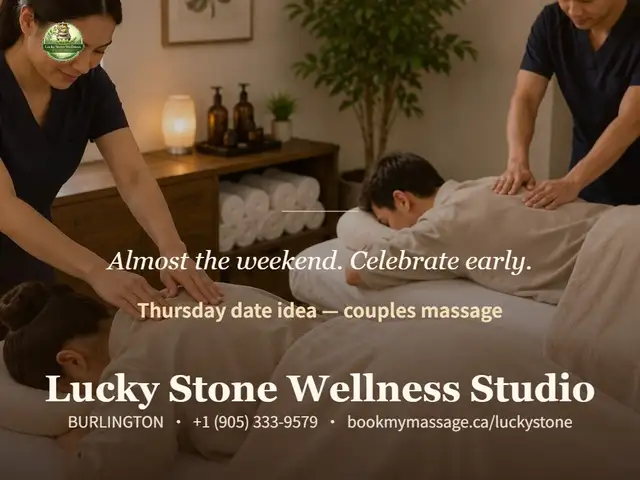 Almost the weekend. Celebrate early.A couples massage to kick