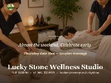 Almost the weekend. Celebrate early.A couples massage to kick