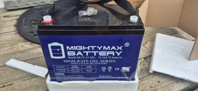 wheel chair Gel batteries 12v 75Ah
