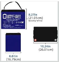 wheel chair Gel batteries 12v 75Ah - Photo 3