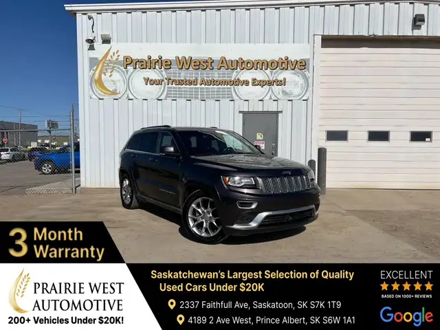 2015 Jeep Grand Cherokee Summit 4WD |Sunroof|Heated Seats