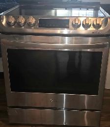 slide  in oven
