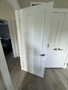 2 panel interior doors for sale with hardware - Photo 2