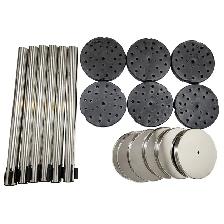 6 Stanchion Silver Posts Queue Pole Retractable Belt 170519 - Photo 8