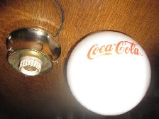 OLD COCA COLA CEILING LIGHT FIXTURE - Photo 3