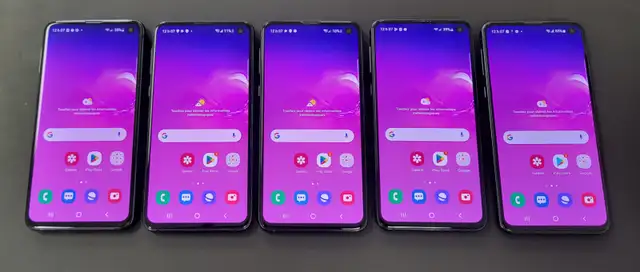 LIQUIDATION! Lot de 5 Samsung Galaxy S10e 128gig @ 650$