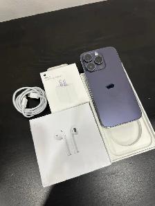 IPHONE 14 PRO 1TB AIRPODS/ADAPTER PKG/DELIVERY