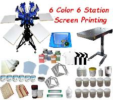 4 Color 4 Station Screen Printing Press with Fixed Pallet 006433 - Photo 8