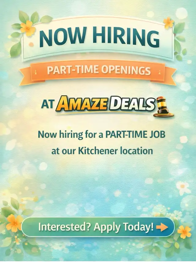 Part time job available in kitchener