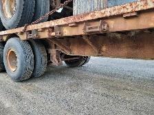 Old Tridem Step Deck Trailer