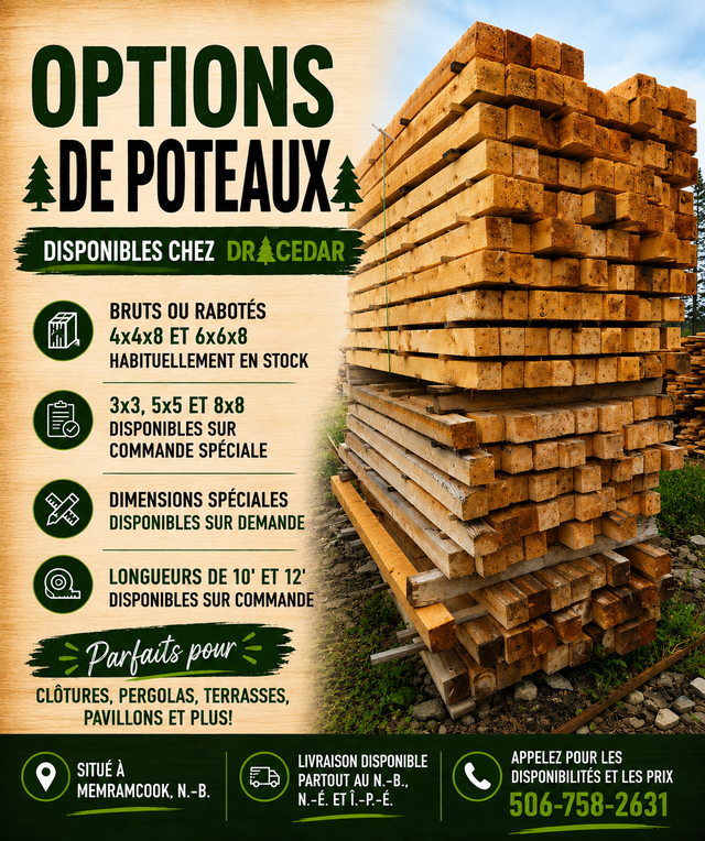 CEDAR POST / POTEAUX EN CÈDRE
