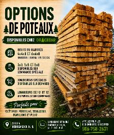 CEDAR POST / POTEAUX EN CÈDRE