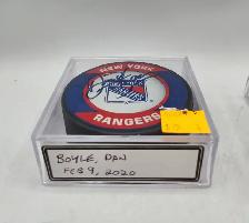 NHL Autographed Hockey Pucks: Clifford, Boyle, Sittler, Methot - Photo 3