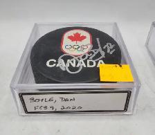 NHL Autographed Hockey Pucks: Clifford, Boyle, Sittler, Methot - Photo 4