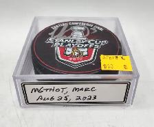 NHL Autographed Hockey Pucks: Clifford, Boyle, Sittler, Methot - Photo 6