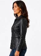 Women’s Fitted Black Leather Jacket – Sizes XS & 2XS - Photo 4