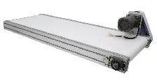 47.215.7' White PVC Mesa Belt Conveyor Power Slider Bed 230555 - Photo 3