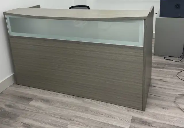 Reception Desk with the Front Glass From $499