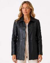 Women’s Classic Black Leather Jacket – Size XL - Photo 5