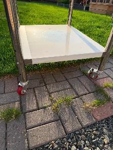 30x36 portable Stainless steel work prep table on castor wheels. - Photo 3