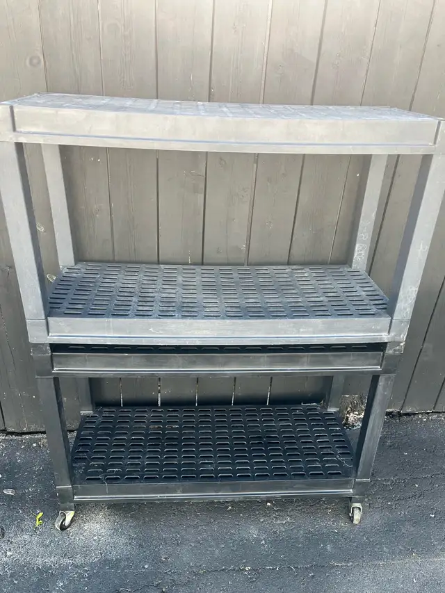 Shelving unit with wheels $20