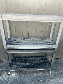 Shelving unit with wheels $20