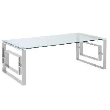 EROS Rectangular Coffee Table in Silver Free Delivery.. - Photo 6