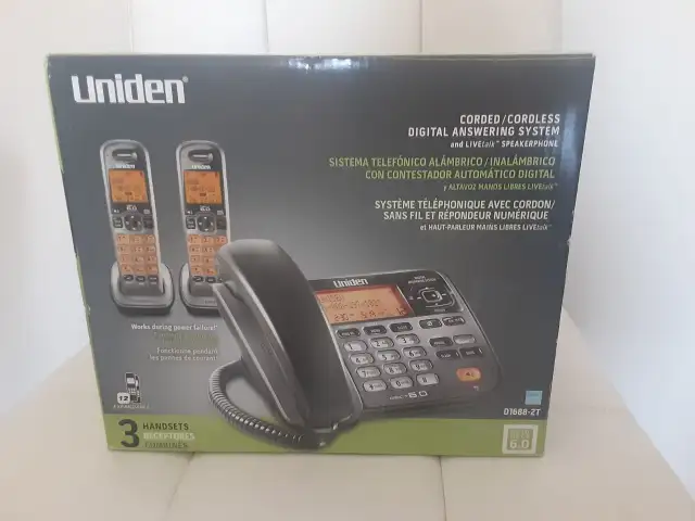 BRAND NEW (Never opened) Uniden Corded/Cordless Digital Answerin
