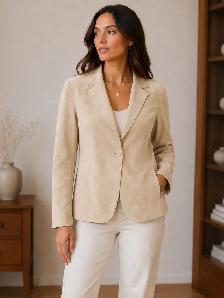 Women’s Suede Blazer Jacket