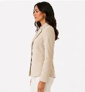 Women’s Suede Blazer Jacket - Photo 2